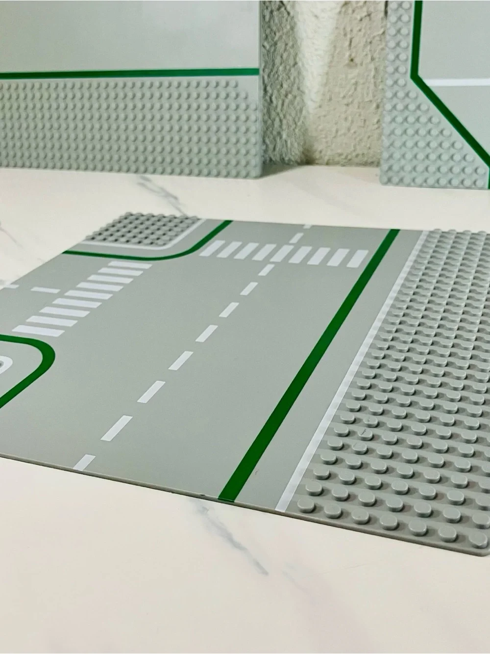 Vintage 1980s and 1990s LEGO Road Baseplates Lot (The Chevron Plate)